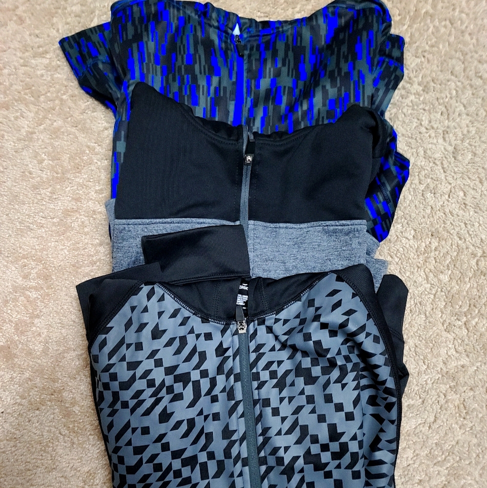 Three Xersion Zip Up Swearshirts with Hoods